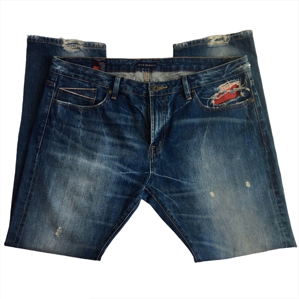 Cult of Individuality Rocker Slim Distressed Jeans